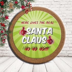 SOTTO PENTOLA ''SANTA CLAUS GREEN'' CERCHIO