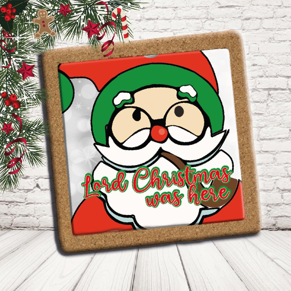 SOTTO PENTOLA ''LORD CHRISTMAS'' QUADRATO