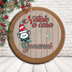 SOTTO PENTOLA ''ELF CARTOON'' CERCHIO