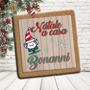 SOTTO PENTOLA ''ELF CARTOON'' QUADRATO