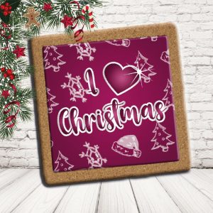 SOTTO PENTOLA ''POSA I REGALI'' QUADRATO