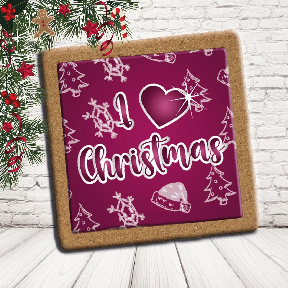 SOTTO PENTOLA ''POSA I REGALI'' QUADRATO