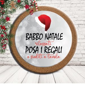 SOTTO PENTOLA ''POSA I REGALI'' CERCHIO