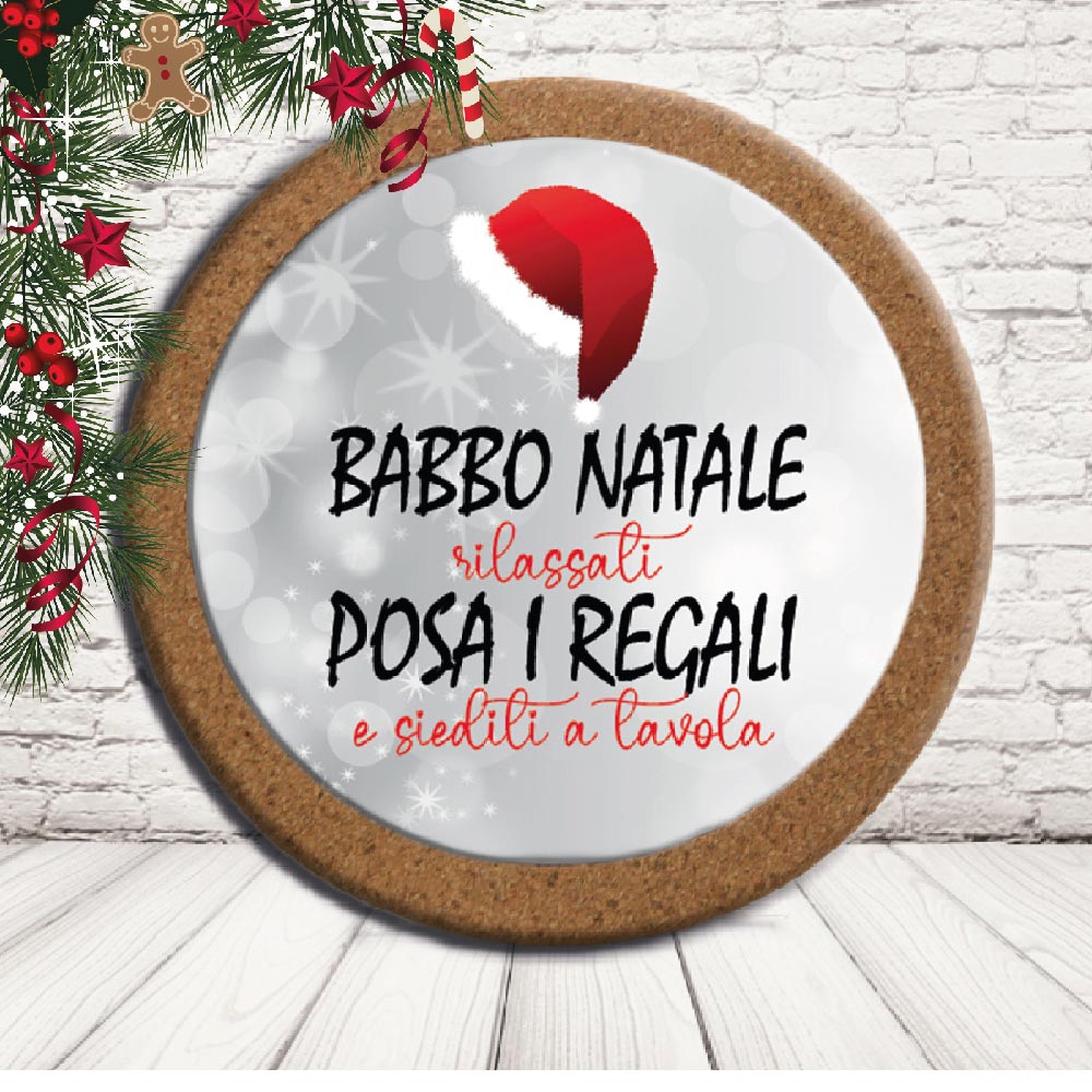 SOTTO PENTOLA ''POSA I REGALI'' CERCHIO