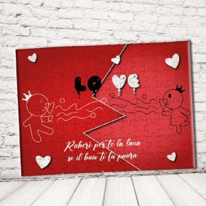 ''LOVE PALLONCINO'' PUZZLE RETTANGOLO