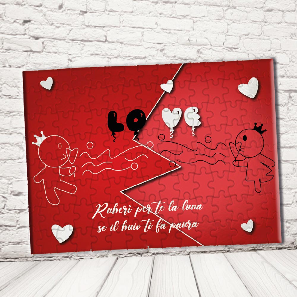 ''LOVE PALLONCINO'' PUZZLE RETTANGOLO