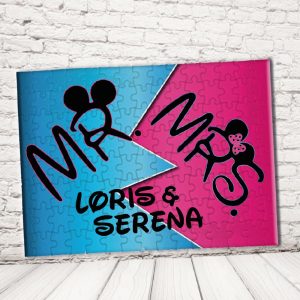 ''MR AND MRS TOPOLINO'' PUZZLE RETTANGOLO