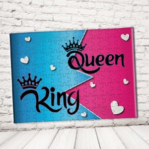 ''KING AND QUEEN CORONA'' PUZZLE RETTANGOLO