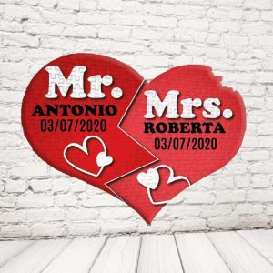 ''MR AND MRS DATA'' PUZZLE CUORE