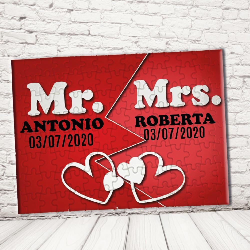 ''MR AND MRS DATA'' PUZZLE RETTANGOLO