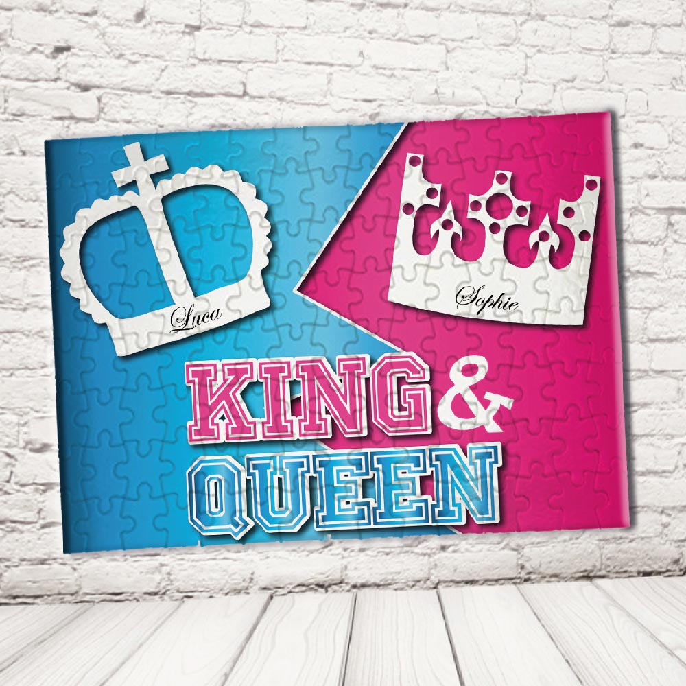 ''kind AND QUEEN REALI'' PUZZLE RETTANGOLO