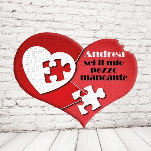 ''PEZZO MANCANTE'' PUZZLE CUORE