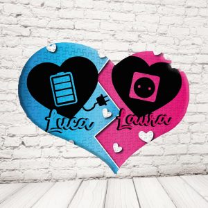 ''AMORE RICARICA'' PUZZLE CUORE