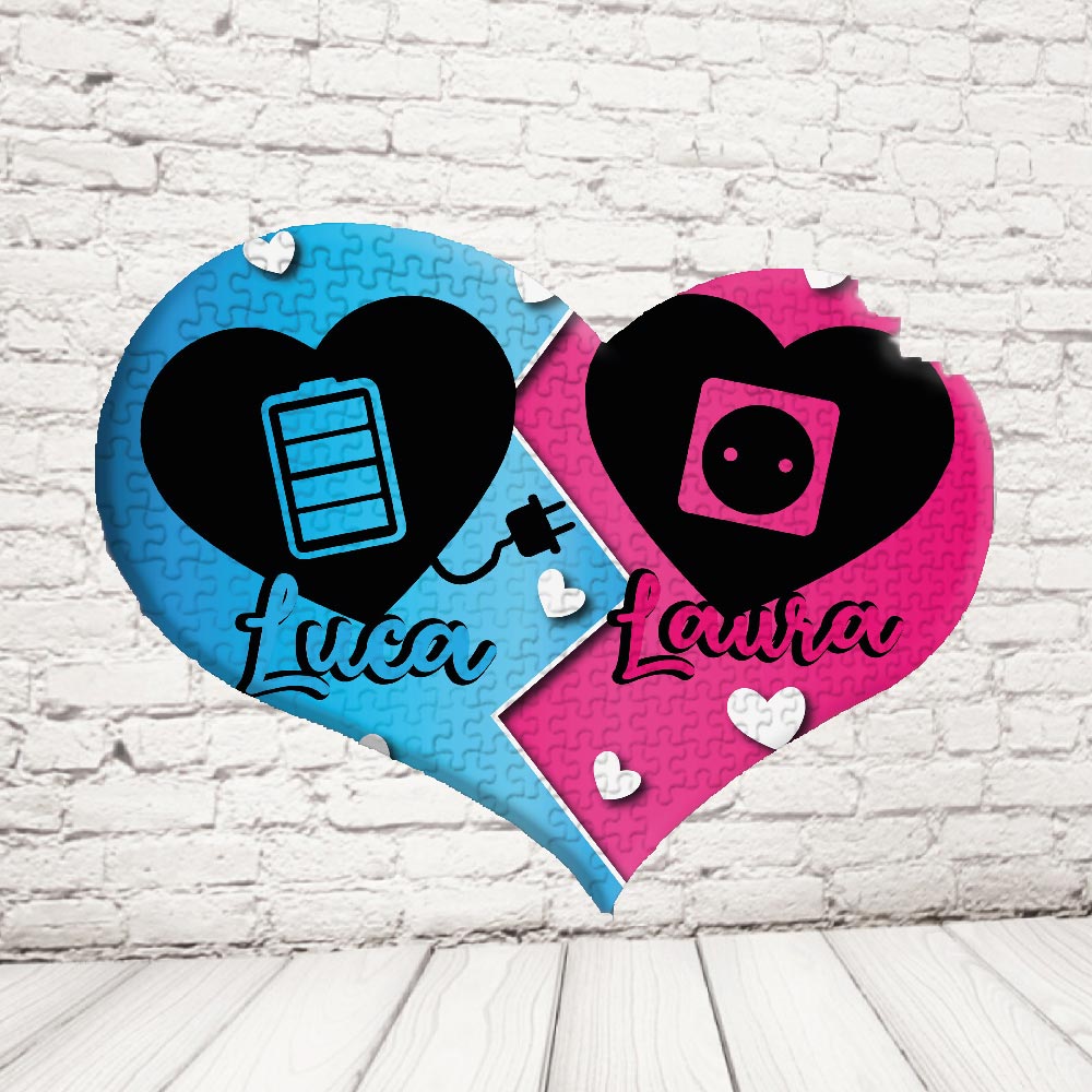 ''AMORE RICARICA'' PUZZLE CUORE