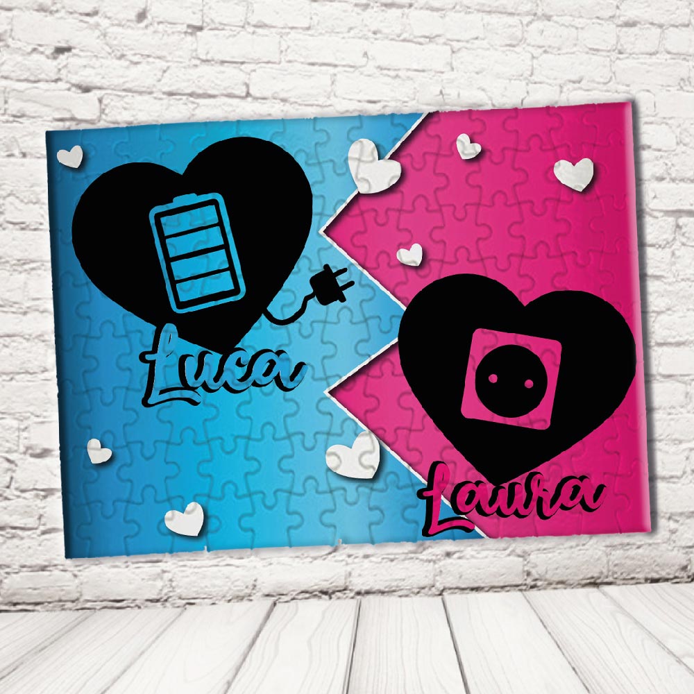 ''AMORE RICARICA'' PUZZLE RETTANGOLO