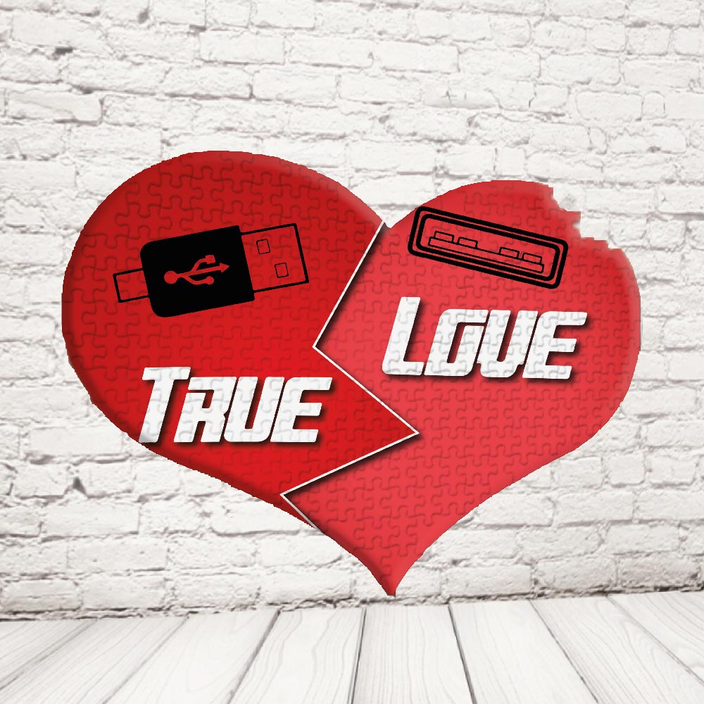 ''TRUE LOVE '' PUZZLE CUORE