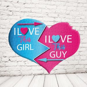 ''LOVE THIS GUY '' PUZZLE CUORE