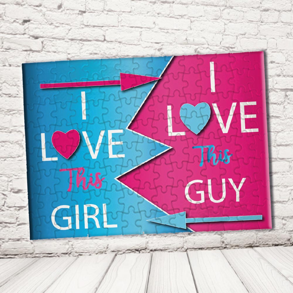 ''LOVE THIS GUY '' PUZZLE RETTANGOLO