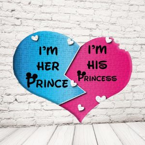 ''PRINCE AND PRINCESS DISNEY'' PUZZLE CUORE