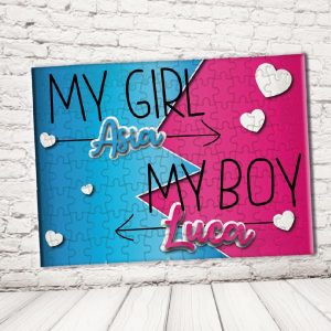 ''MY GIRL/MY BOY'' PUZZLE RETTANGOLO