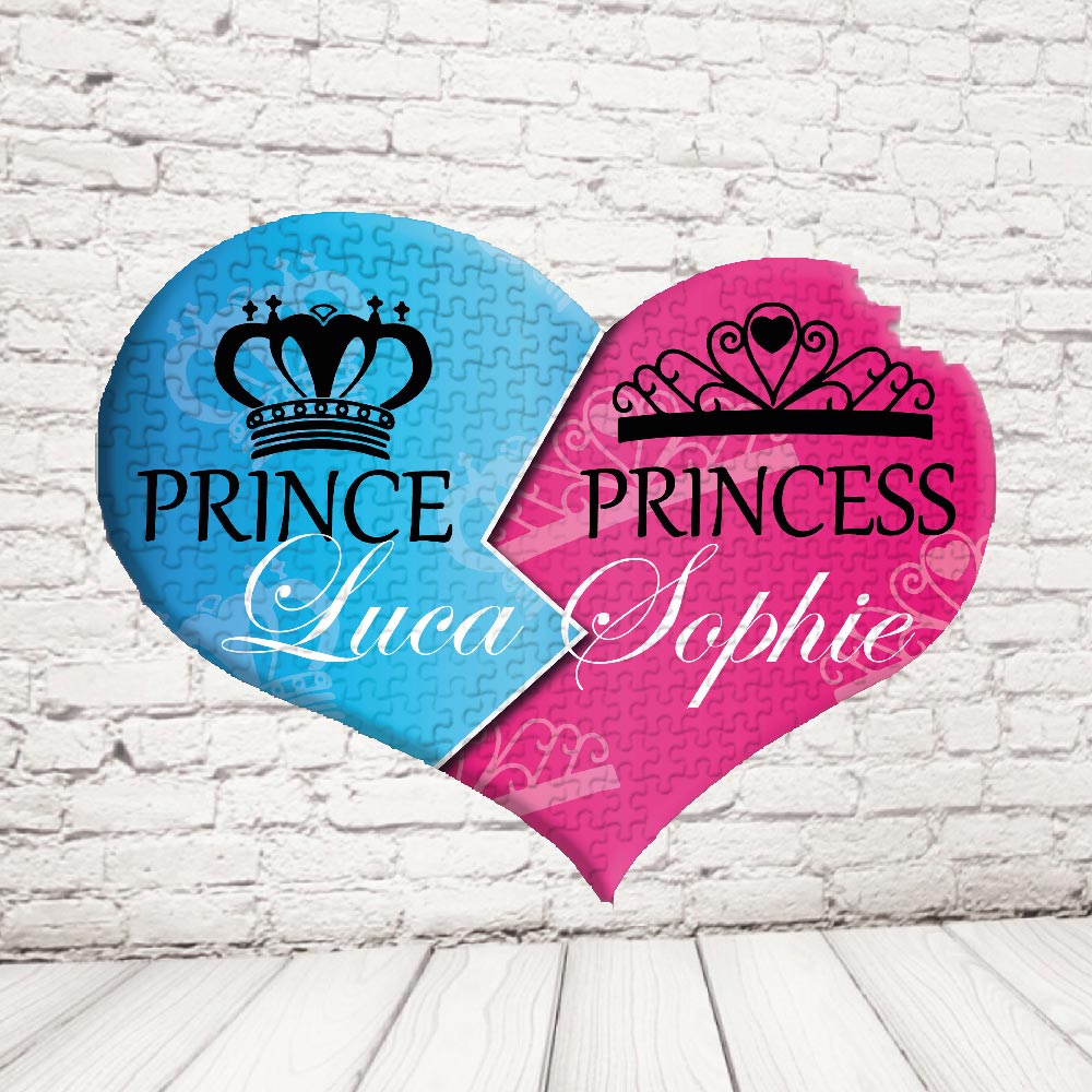 ''PRINCE AND PRINCESS NOMI'' PUZZLE CUORE