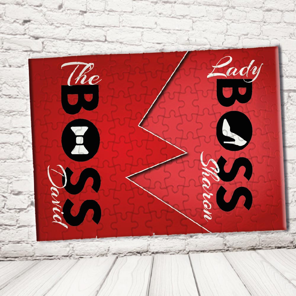 ''BOSS AND REAL BOSS '' PUZZLE RETTANGOLO