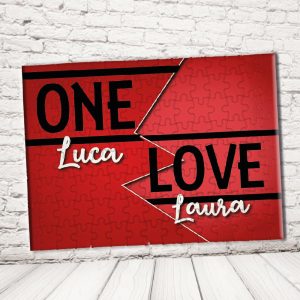 ''ONE LOVE'' PUZZLE RETTANGOLO