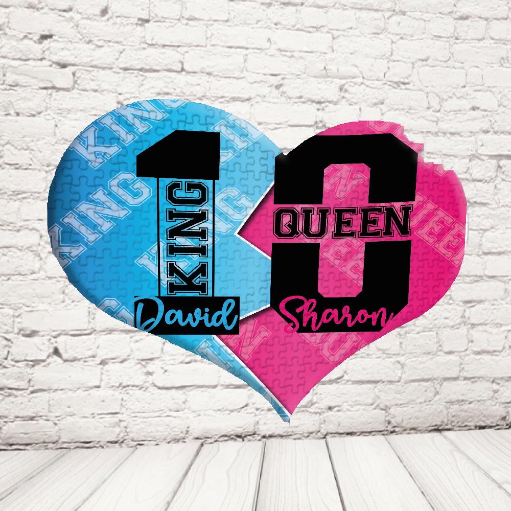 ''KING AND QUEEN NUMERO'' PUZZLE CUORE