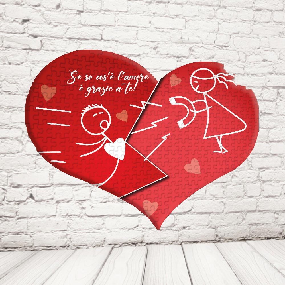 ''FORZA D'ATTRAZIONE'' PUZZLE CUORE