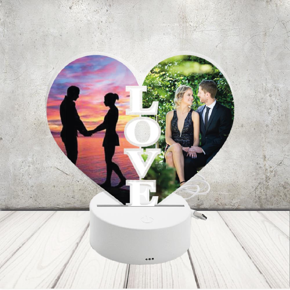 LOVE FOTO LED CUORE