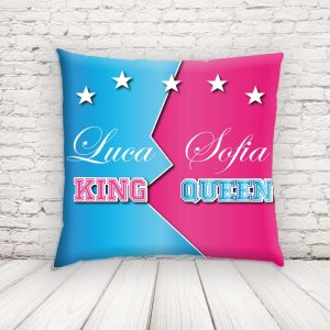 KIND AND QUEEN STELLE CUSCINO QUADRATO
