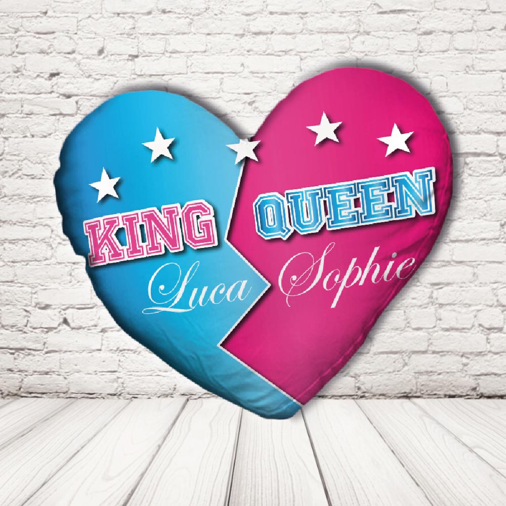 KIND AND QUEEN STELLE CUSCINO CUORE