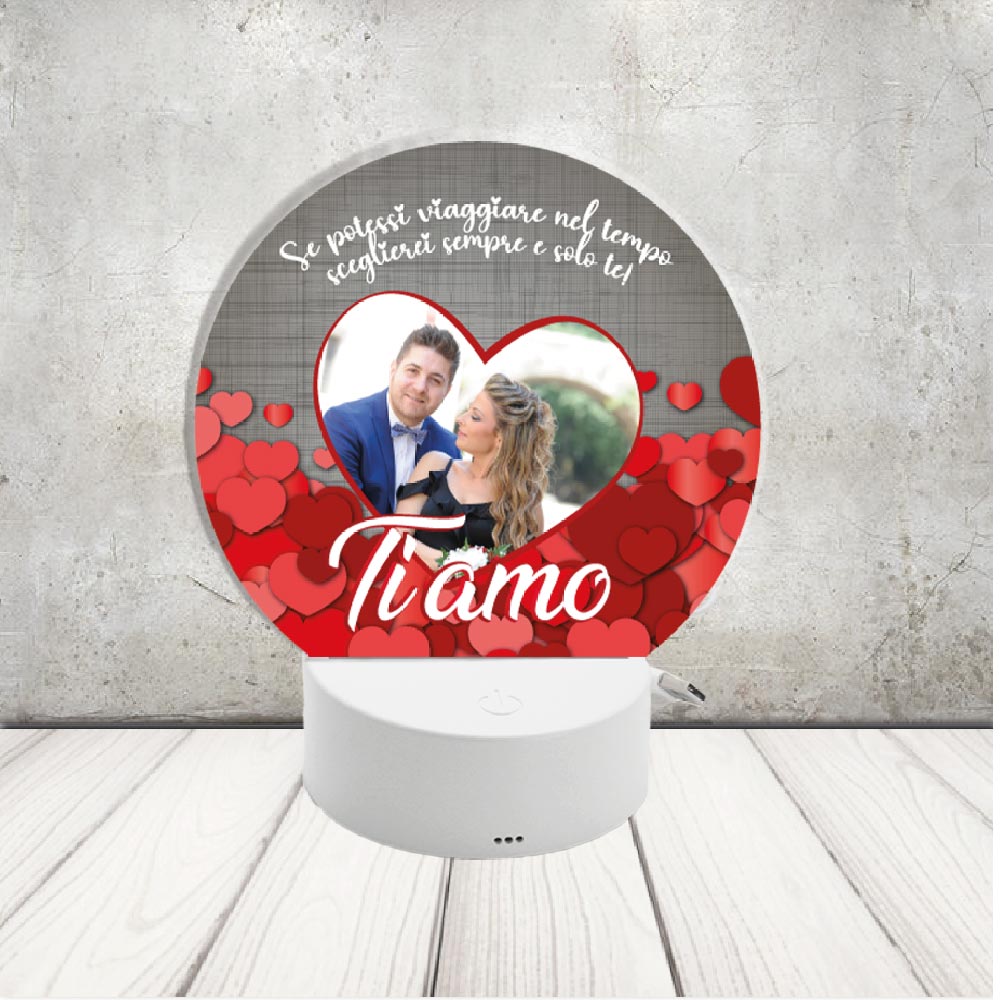 led ''ti amo'' cuori cerchio