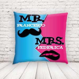 MR AND MRS BAFFI CUSCINO QUADRATO