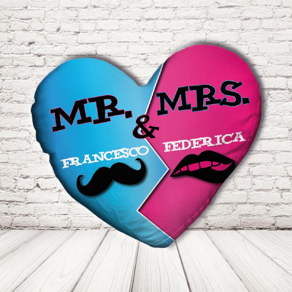 MR AND MRS BAFFI CUSCINO CUORE