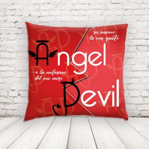 ANGEL E DEVIL CUSCINO QUADRATO