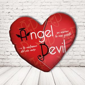ANGEL E DEVIL CUSCINO CUORE