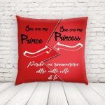 PRINCE AND PRINCESS FRECCIA CUSCINO CUORE