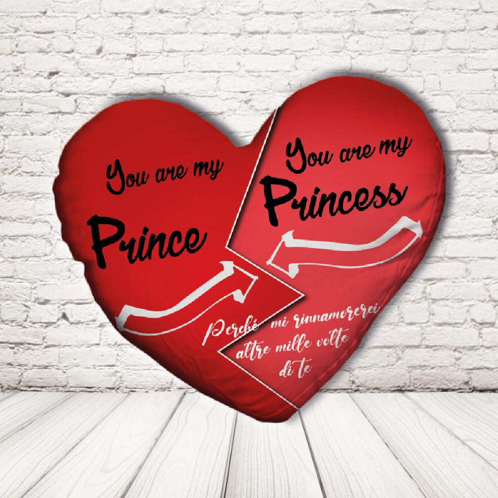 PRINCE AND PRINCESS FRECCIA CUSCINO QUADRATO
