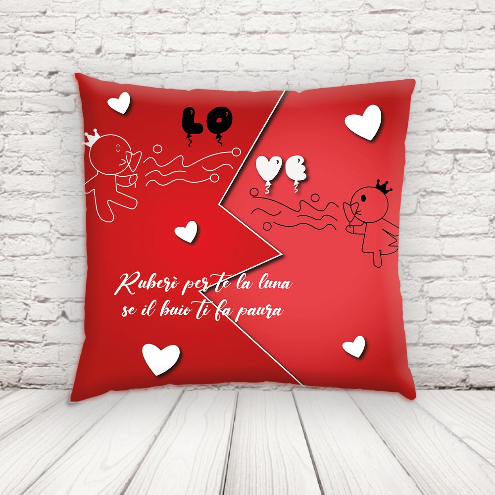 CUSCINO QUADRATO AMORE GOMITOLO
