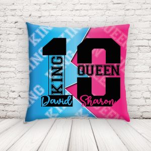 king and queen cuscino quadrato