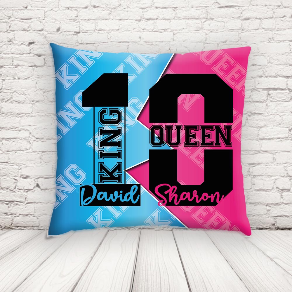 king and queen cuscino quadrato