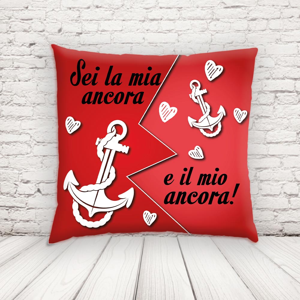 CUSCINO QUADRATO AMORE ANCORA