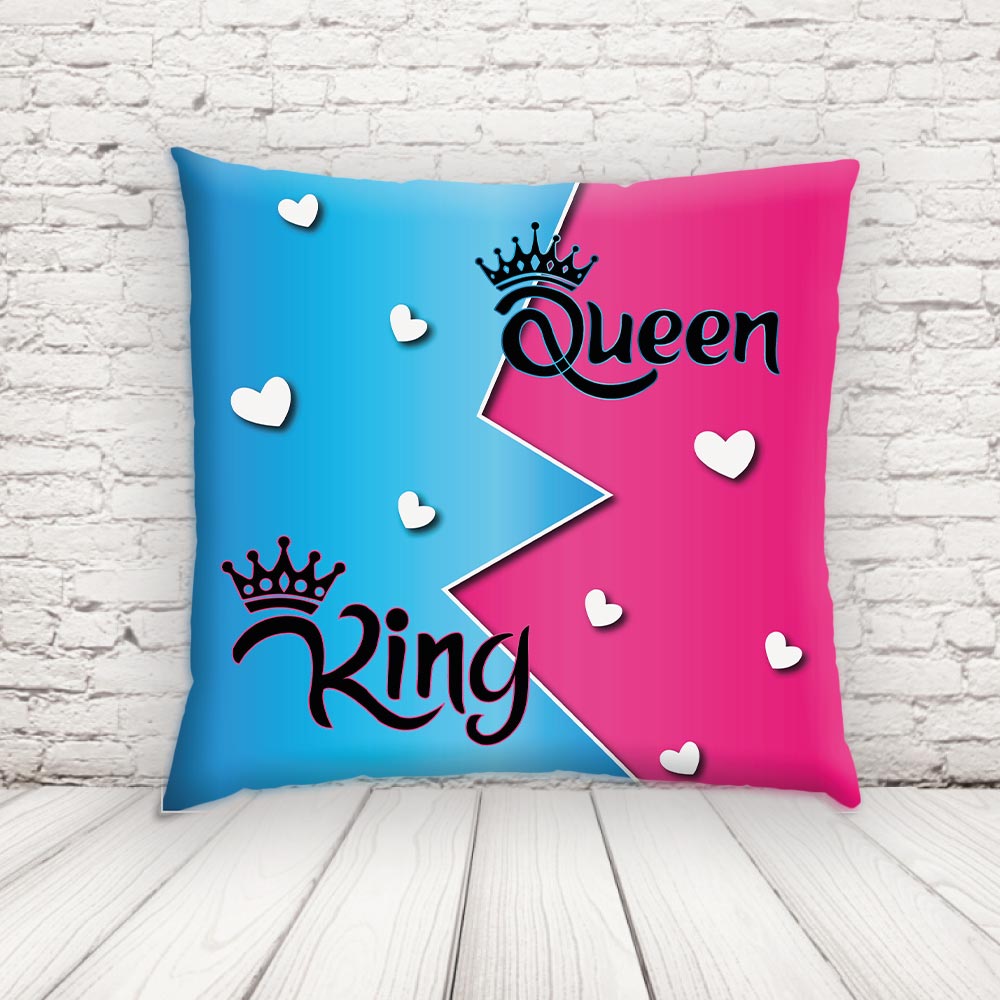 KING AND QUEEN CUSCINO QUADRATO