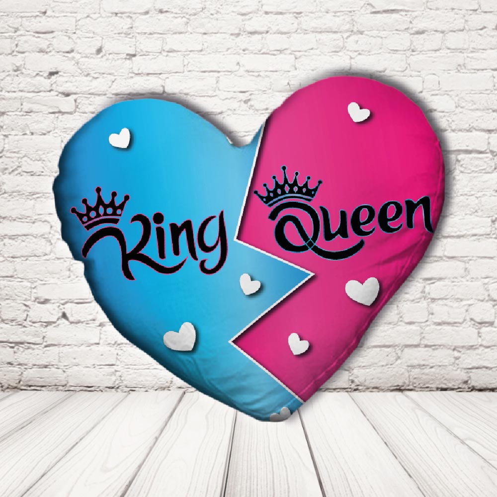 KING AND QUEEN CUSCINO CUORE