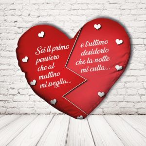 IL PRIMO PENSIERO CUSCINO CUORE