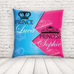 corona reale cuscino quadrato