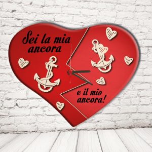 OROLOGIO CUORE''LOVE ANCORA''