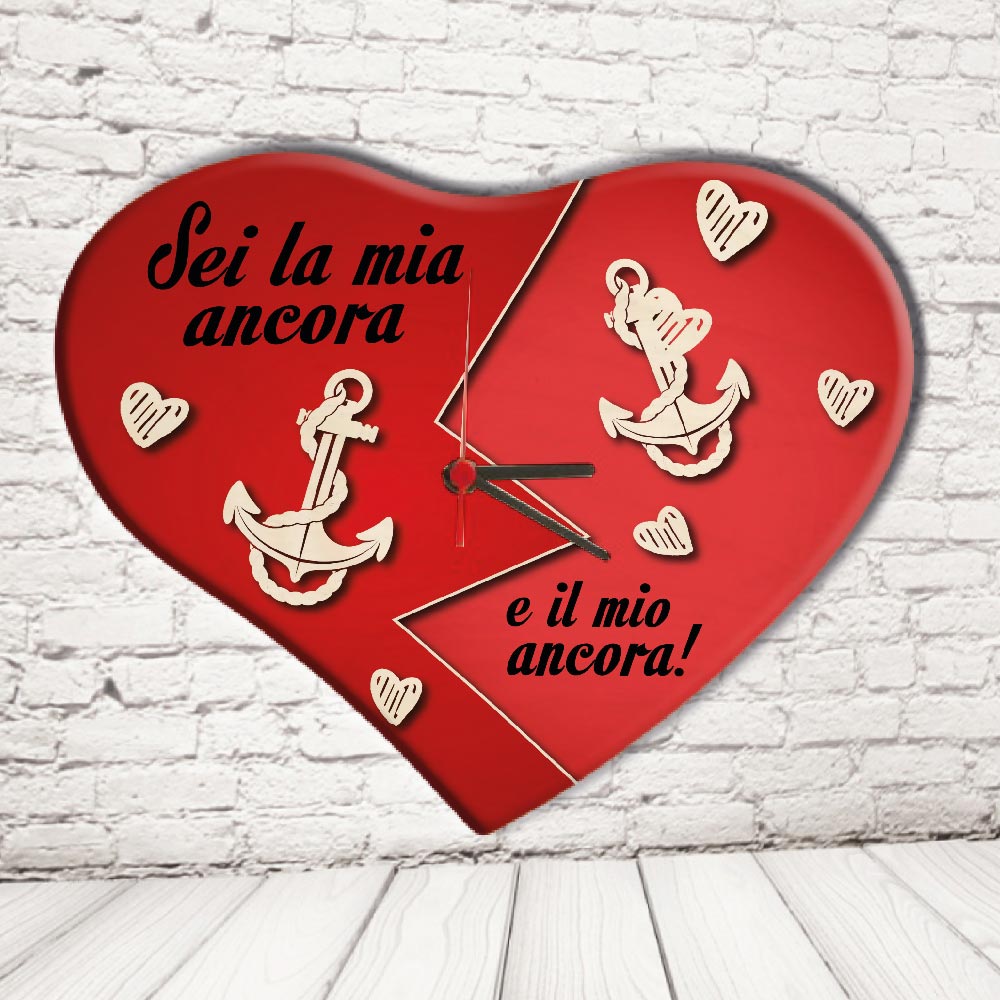 OROLOGIO CUORE''LOVE ANCORA''