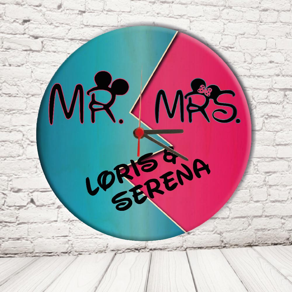 OROLOGIO CERCHIO ''MR AND MRS TOPOLINI''